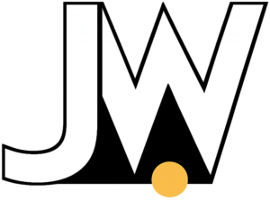 JW logo using the initials as a design element